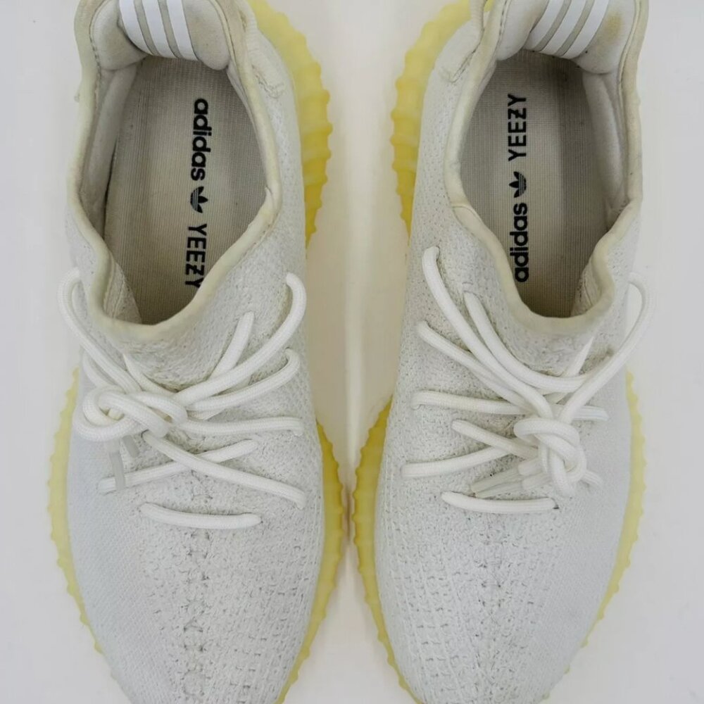 Mens Yeezy Boost 350 V2 TCream/riple White Sneaker Size 9.5 - Picture 5 of 13